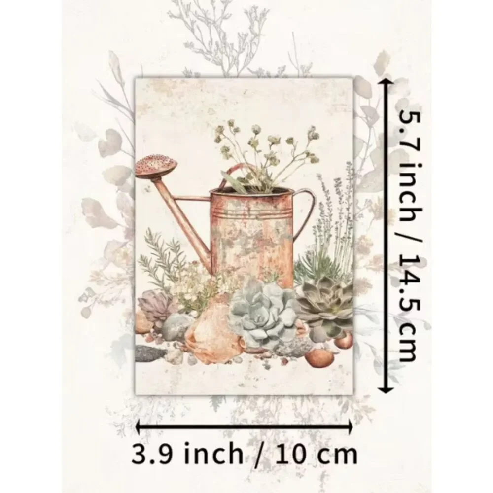 NWT Vintage Western Wildflower Junk Journal Scrapbook Ephemera Paper Set 4x6